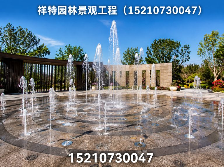 望都县景区喷泉展示图